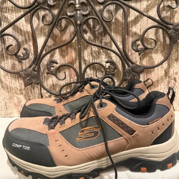 Waterproof work shoes Skechers Men’s waterproof construction safety toe size 13 - Picture 12 of 13